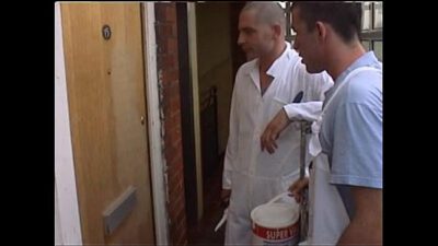 Gay – English Building Site Guys – Straight and Bi Men Cum Together ( Triga Films)