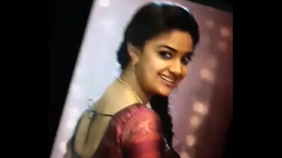 Keerthi suresh cum tribute moaning and cum fascial for keerthi