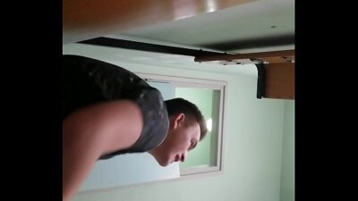 My friend in the changing room