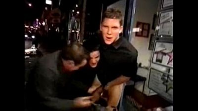 Stag nite…str8 guy stripped naked on the street…