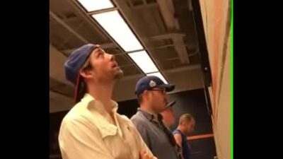 Pissing bro at the ballgame urinal