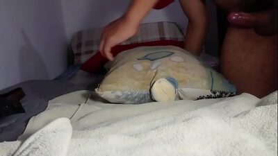 pulsatin cum inside my homemade sex toy