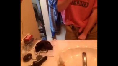 teen strip tease infrontvof mirror