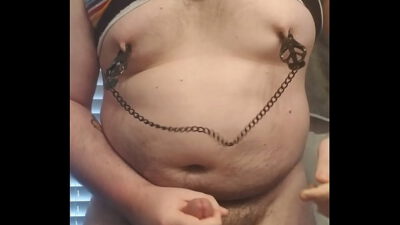 Chubby boy ageplaying for daddy