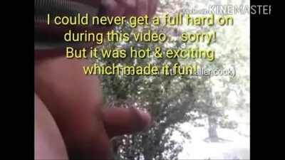 Daylight jacking off-front and back yards