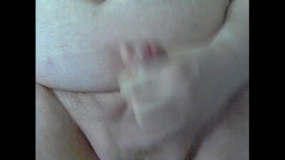 Fat Gay with small cock masturbate and cum