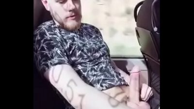 Gay Sex Outdoor Bus Jerking Off