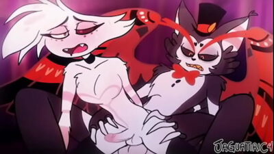 Hazbin Hotel Gay Angel Dust x Alastor x Husk