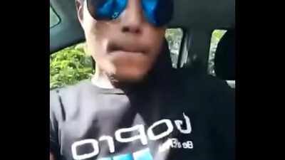 Thai guy cums outdoors