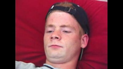 Young Red Strips Off and Beats His Meat With Sex Toy