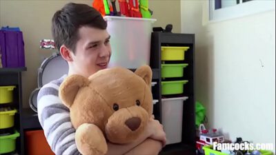 Dad Buys Son Fuck Bear & Helps Him Fuck It