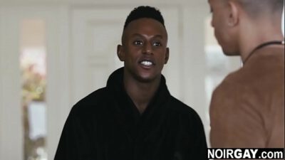 Gay escort fucks a black straight guy’s anal hole – first time gay sex