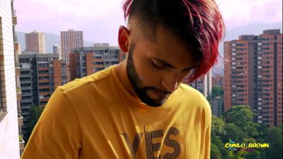 Jerking Off My Big Uncut Cock In The Balcony Did I Get Caught? Camilo Brown