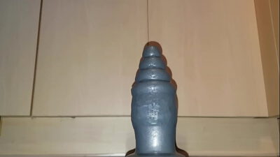 Me fucking myself with a huge buttplug (Part 2)
