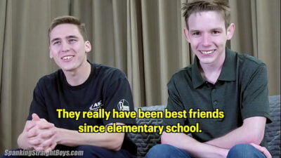 Straight Boys who are Actual IRL Teen Friends are Humiliated with a Male on Male Spanking