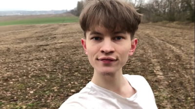 Young Cute Boy Stroking Real Big Dick Outdoor / BOY ORGASM / Monster Cock