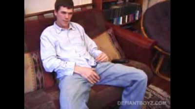 Young Matthew Strips and Jacks Off With A Dildo