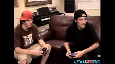 Young guy gets a spank session of his life in this video